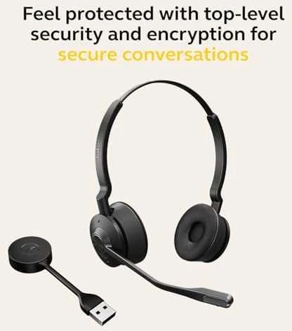 „Jabra Engage 55“ ausinės, stereofoninė, belaidė, USB-A, EMEA / APAC, DECT [UC sertifikuota]
