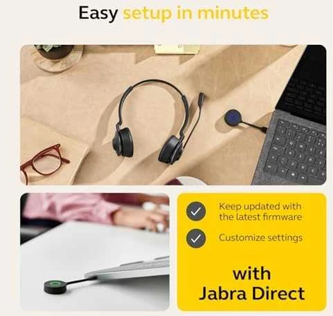 JABRA Engage 55 Stereo Ausinės on-ear DECT belaidės Optimised skirta Microsoft Teams