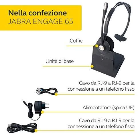 JABRA Engage 65 Stereo Ausinės on-ear DECT belaidės skirta Engage 55 Stereo