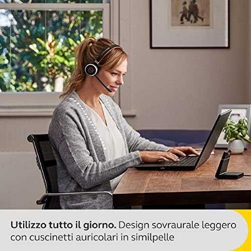 Ausinės Jabra Evolve 65 SE - UC Mono su įkrovimo stovais