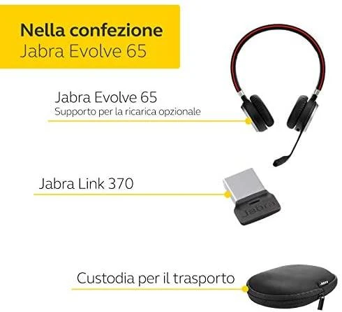 Ausinės JABRA Evolve 65 MS Duo USB