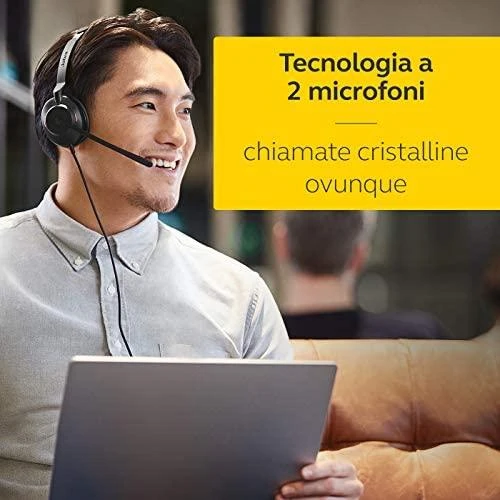 Jabra Evolve2 30 UC Stereo USB-A - su laidu ant ausų dedamos ausinės