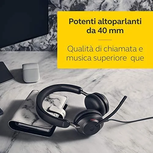 Ausinės JABRA Evolve2 40 USB-C UC stereofoninis įrenginys
