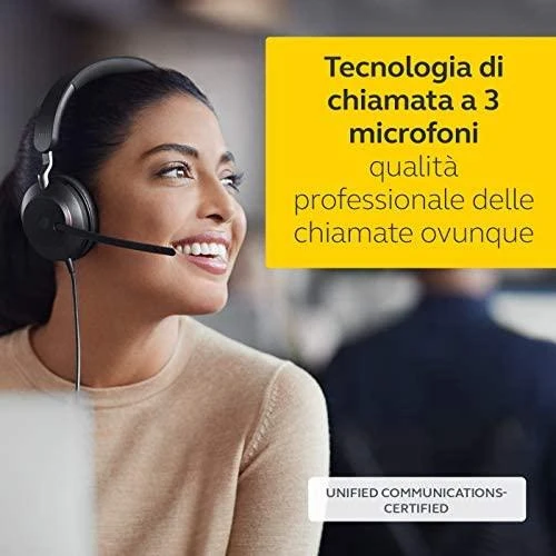 Ausinės JABRA Evolve2 40 USB-C UC stereofoninis įrenginys