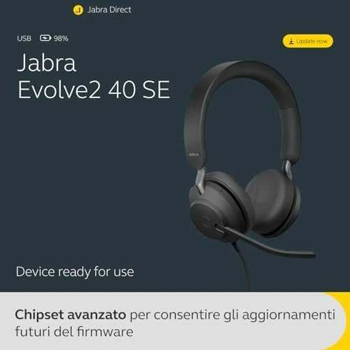 Jabra Evolve2 40 SE UC Stereo - Ausinės