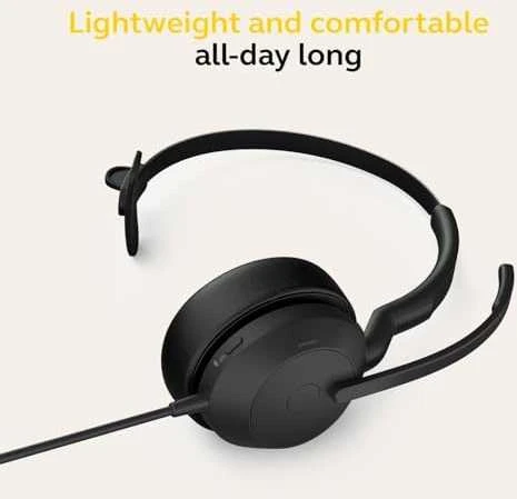Ausinės Jabra Evolve2 50 USB-A, UC, Mono, juodos spalvos
