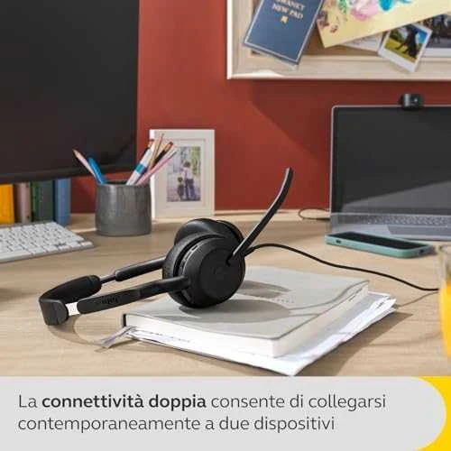 Ausinės Jabra Evolve2 50 USB-C, UC, Stereo, juodos spalvos