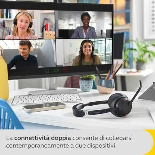 Ausinės JABRA Evolve2 55 Link380c UC Stereo Stovas