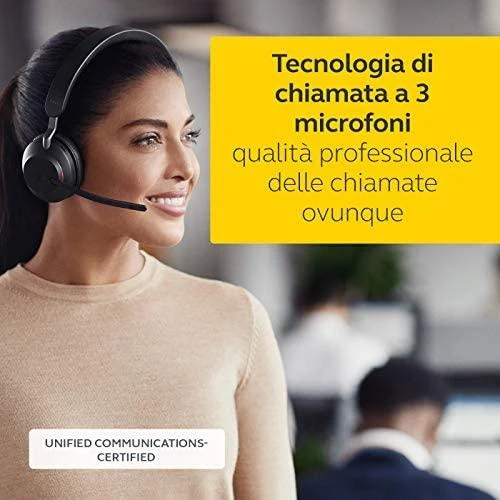 Ausinės Jabra Evolve2 65 Mono UC + Link 380a, juodas