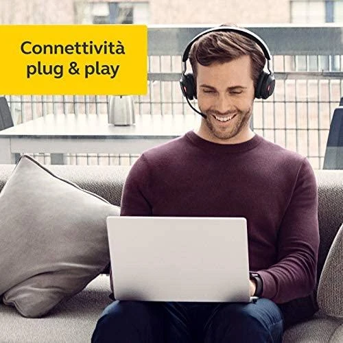 Ausinės JABRA Evolve2 65 Link380c UC Stereo Stovas Juodas