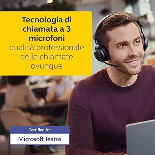 Ausinės JABRA Evolve2 65 Link380c MS Stereo Stovas Juodas