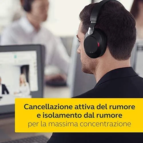 Ausinės JABRA Evolve2 85 Link380a MS Stereo Stovas Juodas