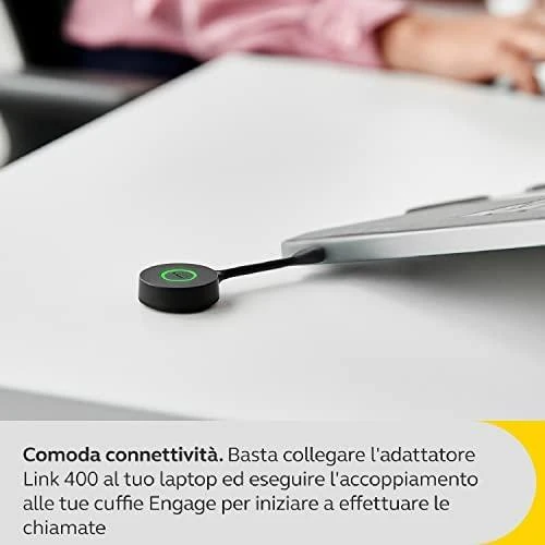 „Jabra Link 400a UC“ – USB-A – DECT adapteris. Emea