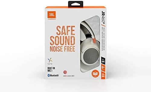 Belaidės saugaus klausymo ausinės vaikams JBL JR460NC su mikrofonu