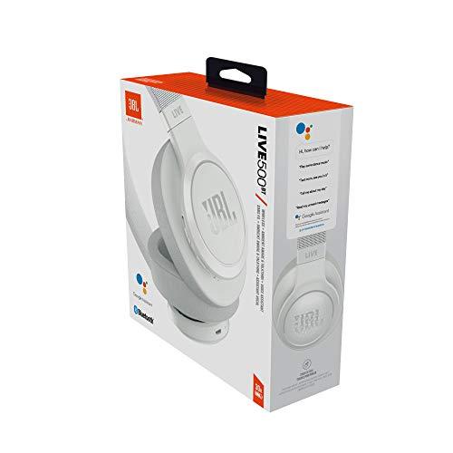 Belaidės ausinės JBL Live 500BT baltos | Varle.lt