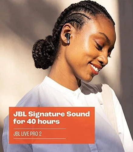 Belaidės ausinės JBL Live Pro 2 TWS, Juodos