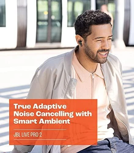 Belaidės ausinės JBL Live Pro 2 TWS, Juodos