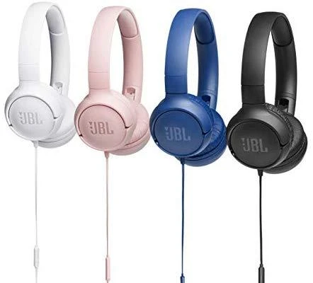 Lengvos ir patogios Ausinės JBL Tune 500 Pure Bass sound su mikrofonu, juodos