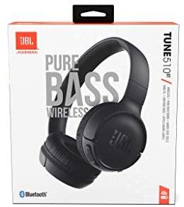 Lengvos ir patogios belaidės Ausinės JBL Tune 510BT Pure Bass sound su mikrofonu, Juodos