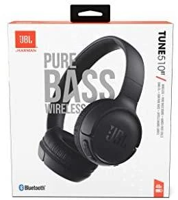 Lengvos ir patogios belaidės Ausinės JBL Tune 510BT Pure Bass sound su mikrofonu, Juodos