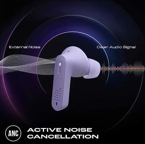 Ausinės JBL Tune Beam TWS Bluetooth Belaidės In-Ear Earbuds Violetinė EU