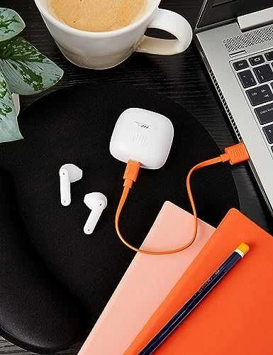 JBL Tune Flex Ausinės, Baltos