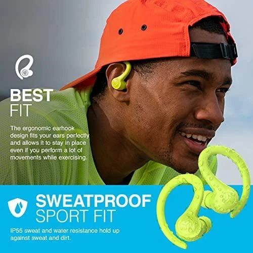 Tikros belaidės ausinės JLAB Go Air Sport, geltona
