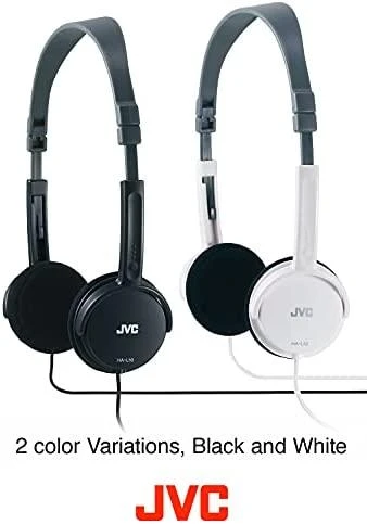 Lengvos ir stilingos ausinės JVC HA-L50BE 46g, juodos