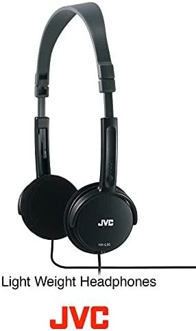 Lengvos ir stilingos ausinės JVC HA-L50BE 46g, juodos