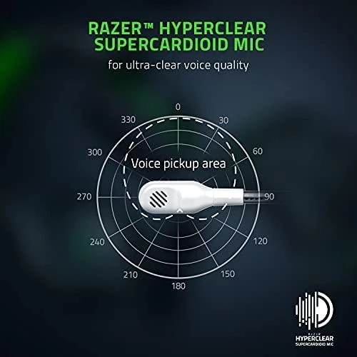 Belaidės Žaidimų Ausinės Razer Kaira Pro skirtos Xbox Series X ir mobiliems Xbox žaidimams, Baltos