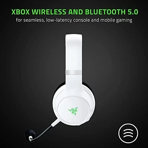 Belaidės Žaidimų Ausinės Razer Kaira Pro skirtos Xbox Series X ir mobiliems Xbox žaidimams, Baltos