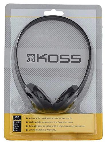 Koss | Ausinės | KPH7k | su laidu | Ant ausų uždedamos | Juodas