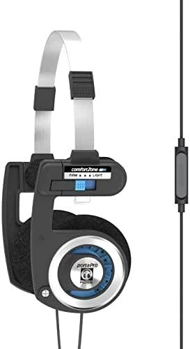 Koss Corporation Koss Ausinės PORTA PRO MIC/REMOT su lankeliu ant galvos/Ant ausų uždedamos, 3.5mm (1/8 inch), Mikrofonas, Juodas/Sidabrinis,