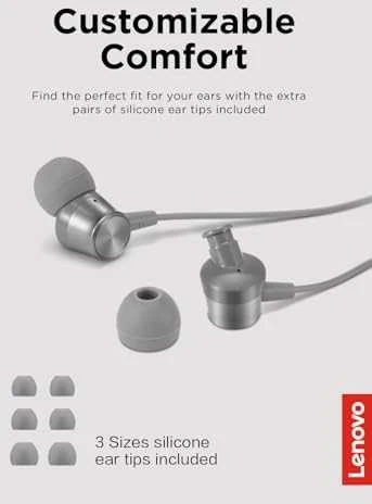 „Lenovo“ | 300 USB-C į ausis įdedamos ausinės | GXD1J77353