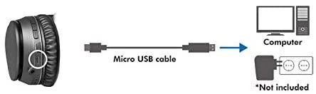 Logilink BT0053 ANC ausinės su lankeliu ant galvos/Ant ausų uždedamos, ANC, 3.5mm AUX, Juodos