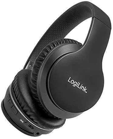 Logilink BT0053 ANC ausinės su lankeliu ant galvos/Ant ausų uždedamos, ANC, 3.5mm AUX, Juodos