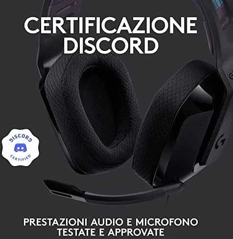 Logitech G535 Lightspeed belaidės ausinės žaidimams, Juodos spalvos