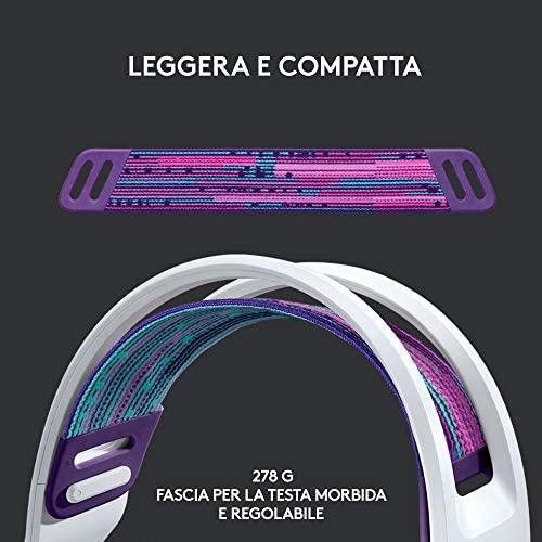 Belaidės Žaidimų ausinės Logitech G733, LIGHTSPEED, RGB, Baltos | Varle.lt