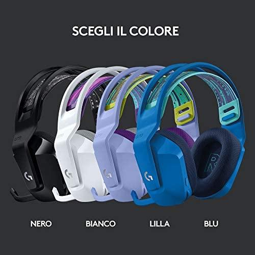 Belaidės Žaidimų ausinės Logitech G733, LIGHTSPEED, RGB, Mėlynos | Varle.lt