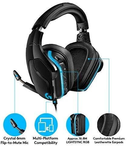 LOGITECH G935 Belaidės 7.1 Surround Sound LIGHTSYNC Ausinės Žaidimams - 2.4GHZ - EMEA