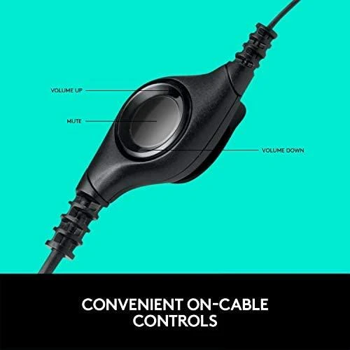 Universalios ausinės Logitech H390, su mikrofonu, USB jungtis