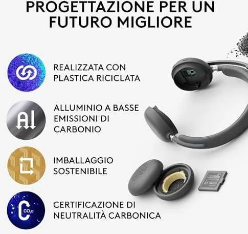 Ausinės Logitech Zone Belaidės 2 MS Stereo USB-C/A