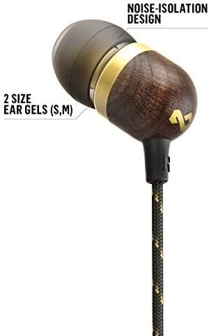 Ausinės Marley | Earbuds | Smile Jamaica | su laidu | į ausis įkišamos | Mikrofonas | Brass