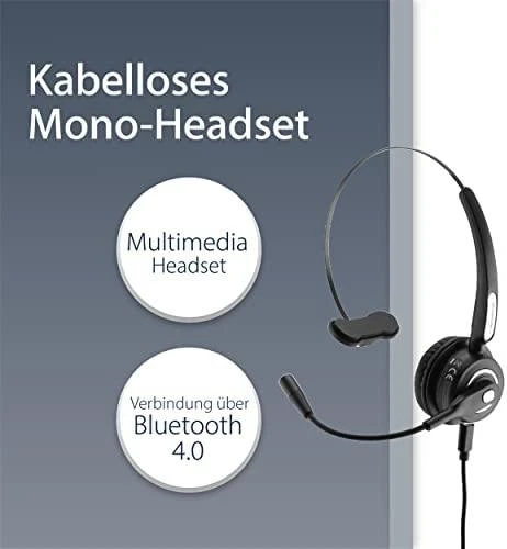MediaRange Ausinės Bluetooth monaural, juodos spalvos