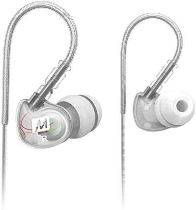 Mee Audio M6 ausinės su formą išlaikančiu laidu (skaidrios)