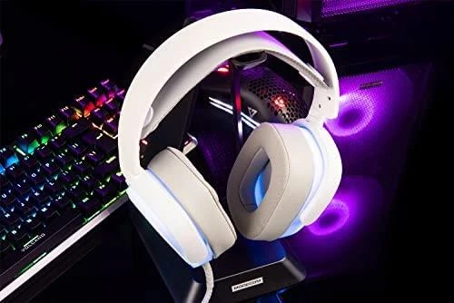 MODECOM MC-899 PROMETHEUS baltos laidinės ausinės 7.1 | USB