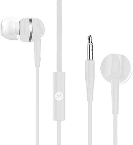 Motorola baltos ausinės su 3.5 mm jungtimi