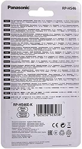 Ausinės Panasonic RP-HS46E-K, Juodos