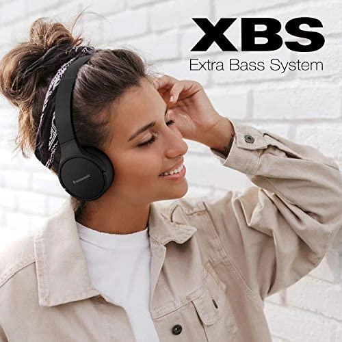 Belaidės gatvės ausinės Panasonic RB-HF420BE-K, Juodos