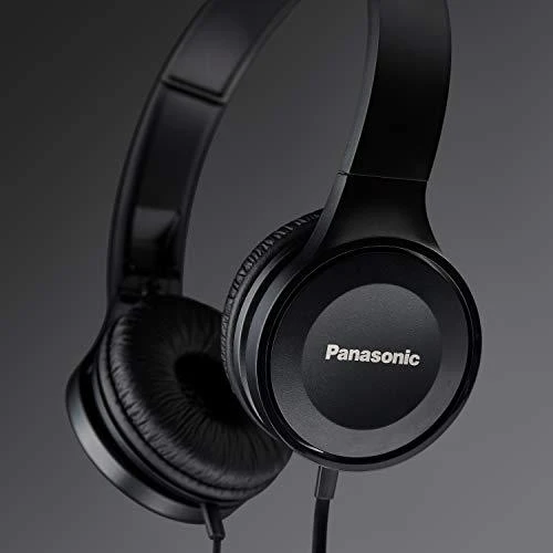 Stereofoninės ausinės su mikrofonu Panasonic RP-HF100ME-K, Juodos